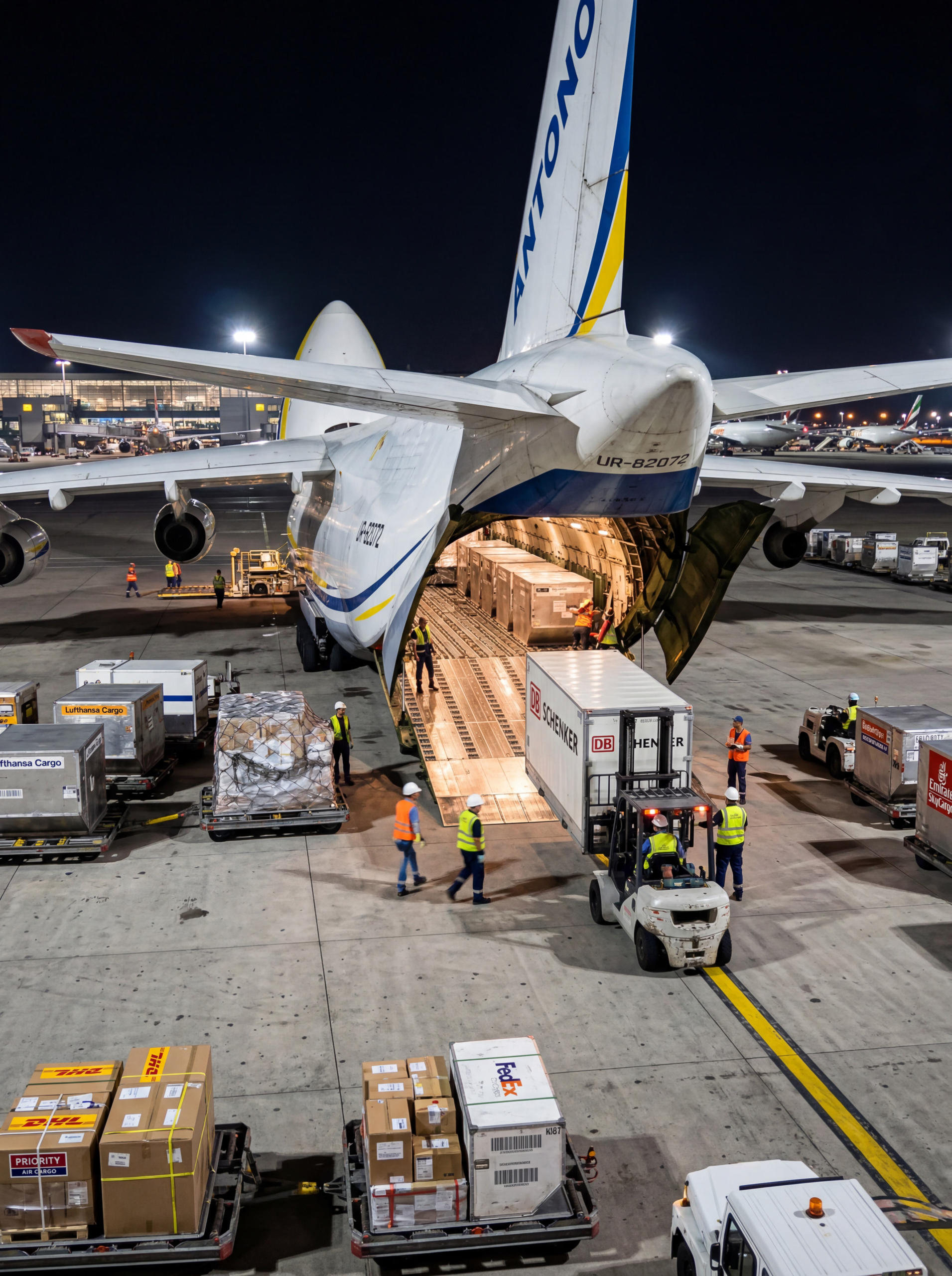 Emergency air freight dispatch to Jebel Ali