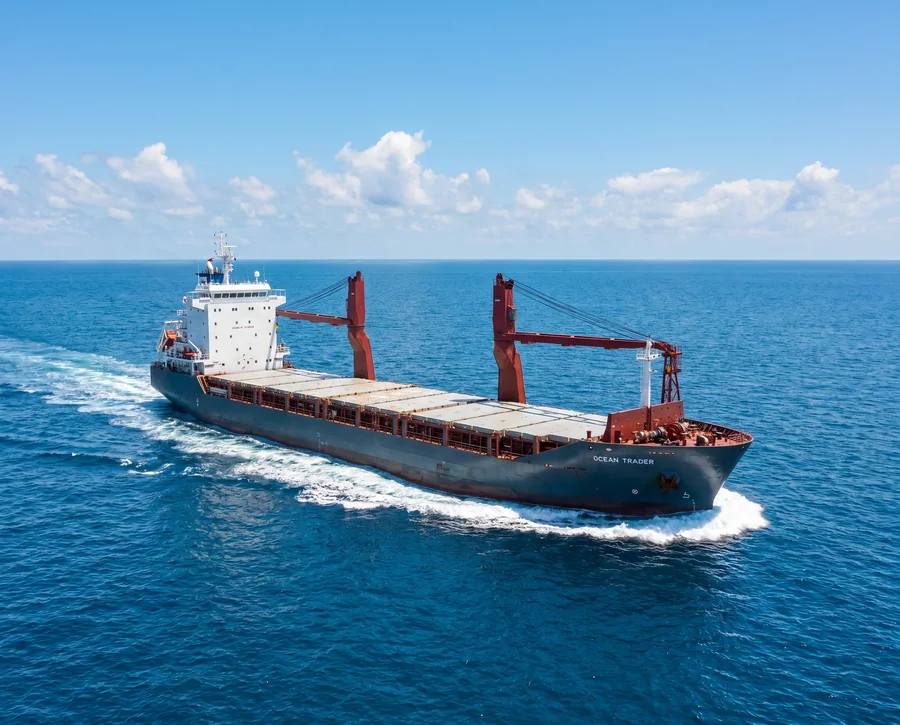 General cargo ship at sea — marine spare parts supplier