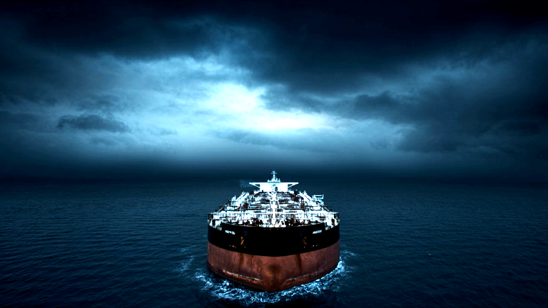 Oil and chemical marine tanker vessel