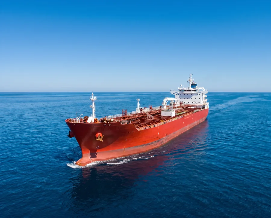 Oil tanker vessel at sea — marine spare parts supplier