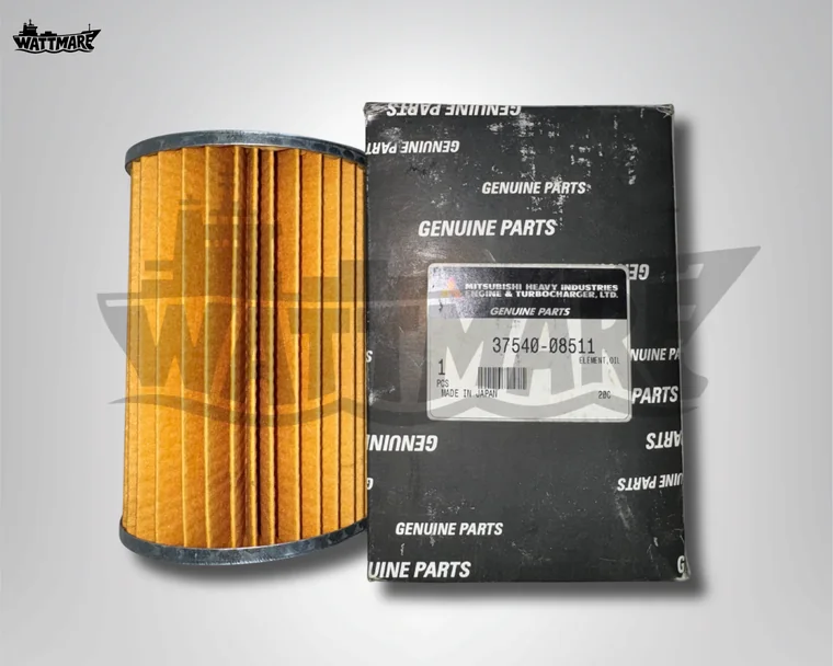 Oil filter element for Mitsubishi — Wattmare marine spare parts stock