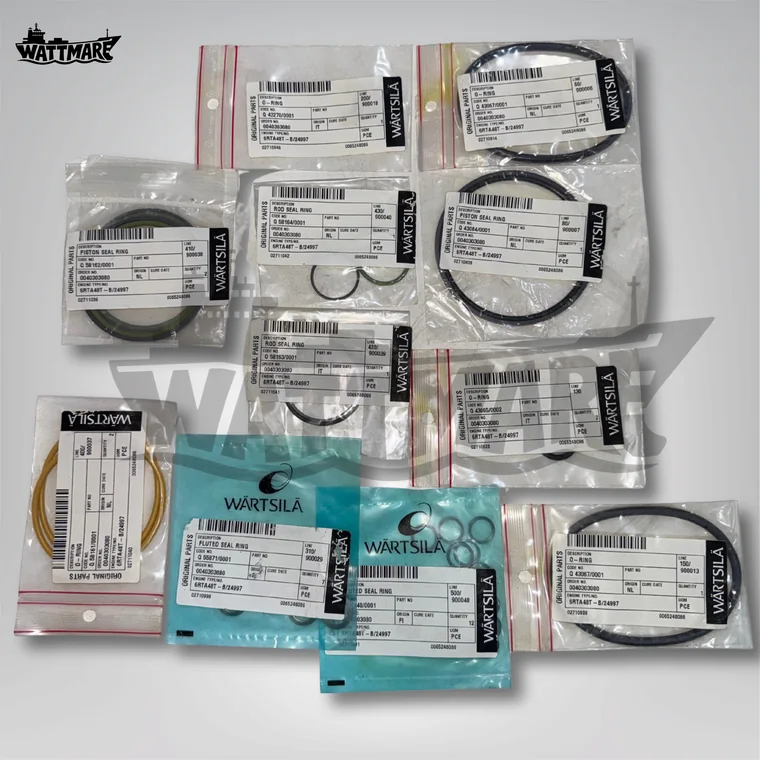 Piston & rod seal set for Sulzer RTA48T — Wattmare marine spare parts stock