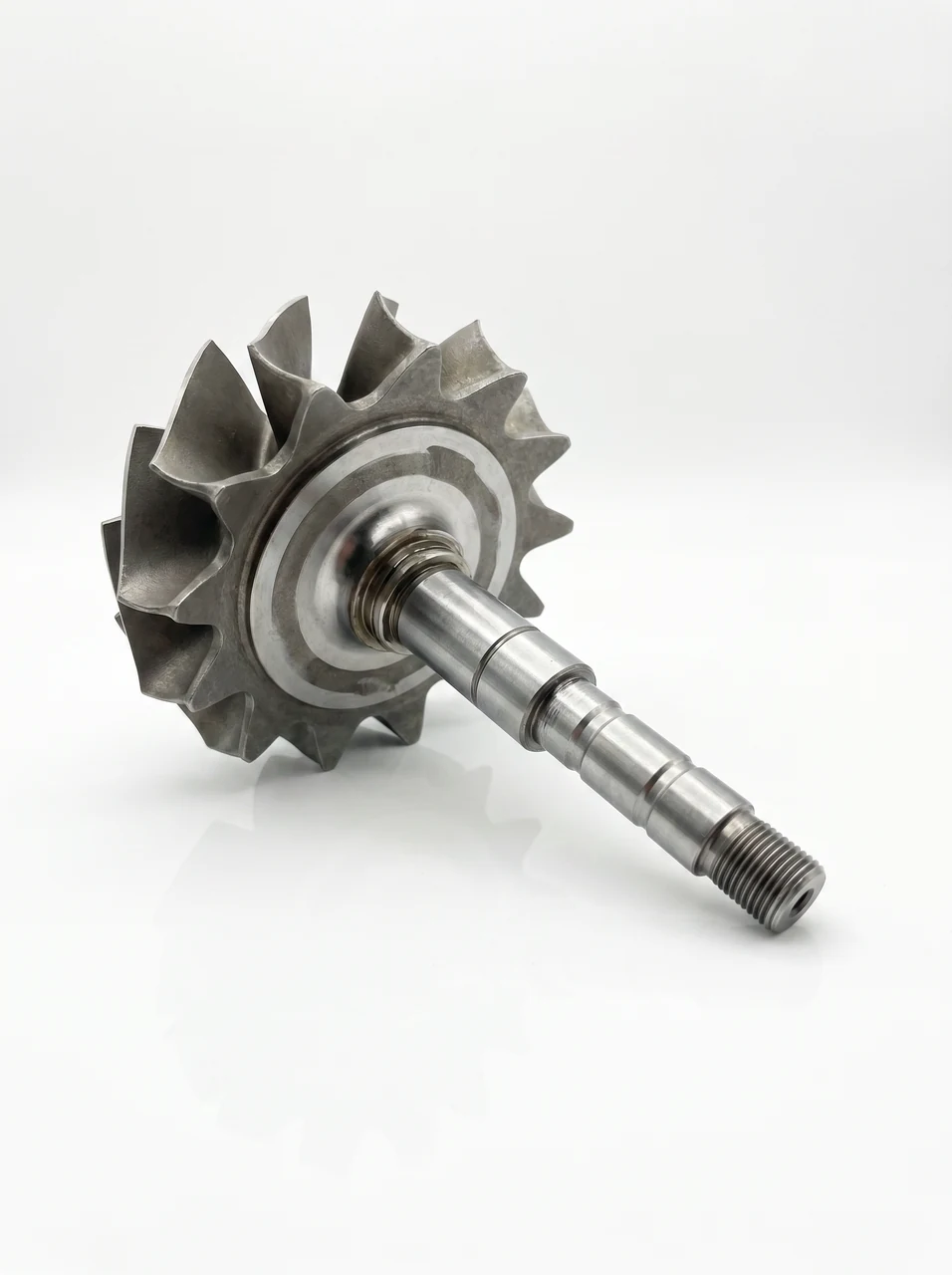 Reconditioned ABB-Accelleron rotor shaft, machined and inspected in India