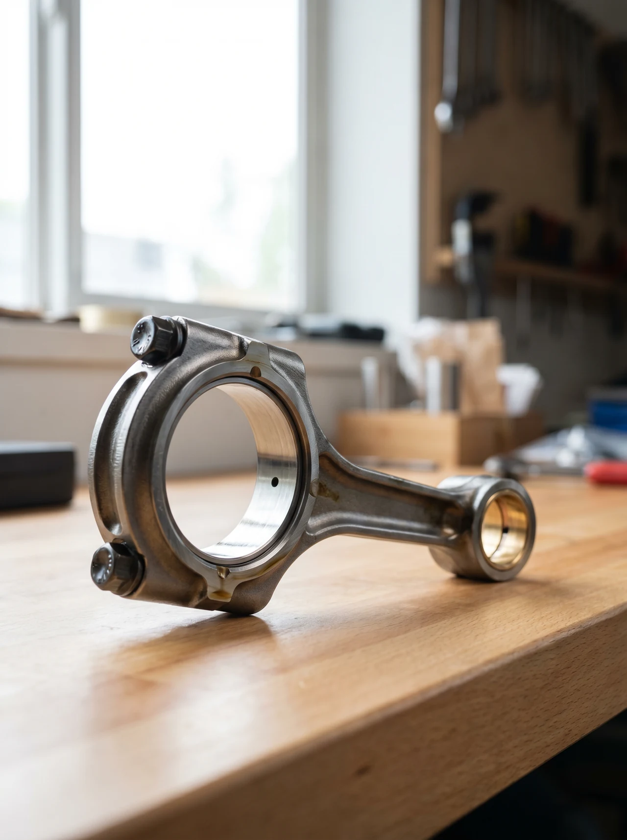 Reconditioned Bock-Bock connecting rod, machined and inspected in India