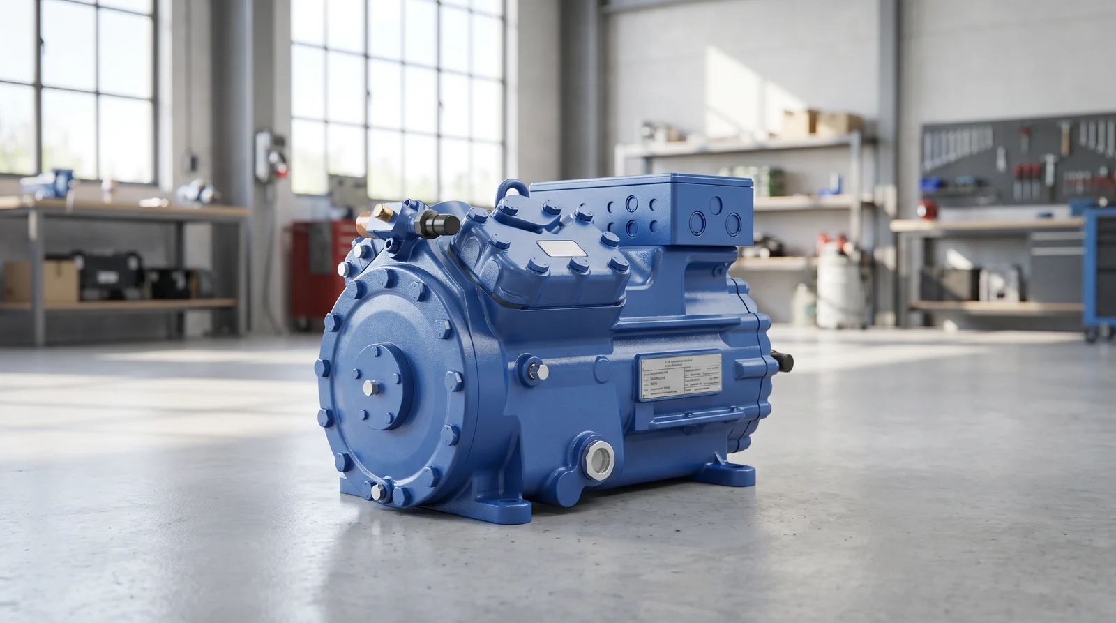 Bock semi-hermetic and open-drive reciprocating refrigeration compressor - spare parts supplier