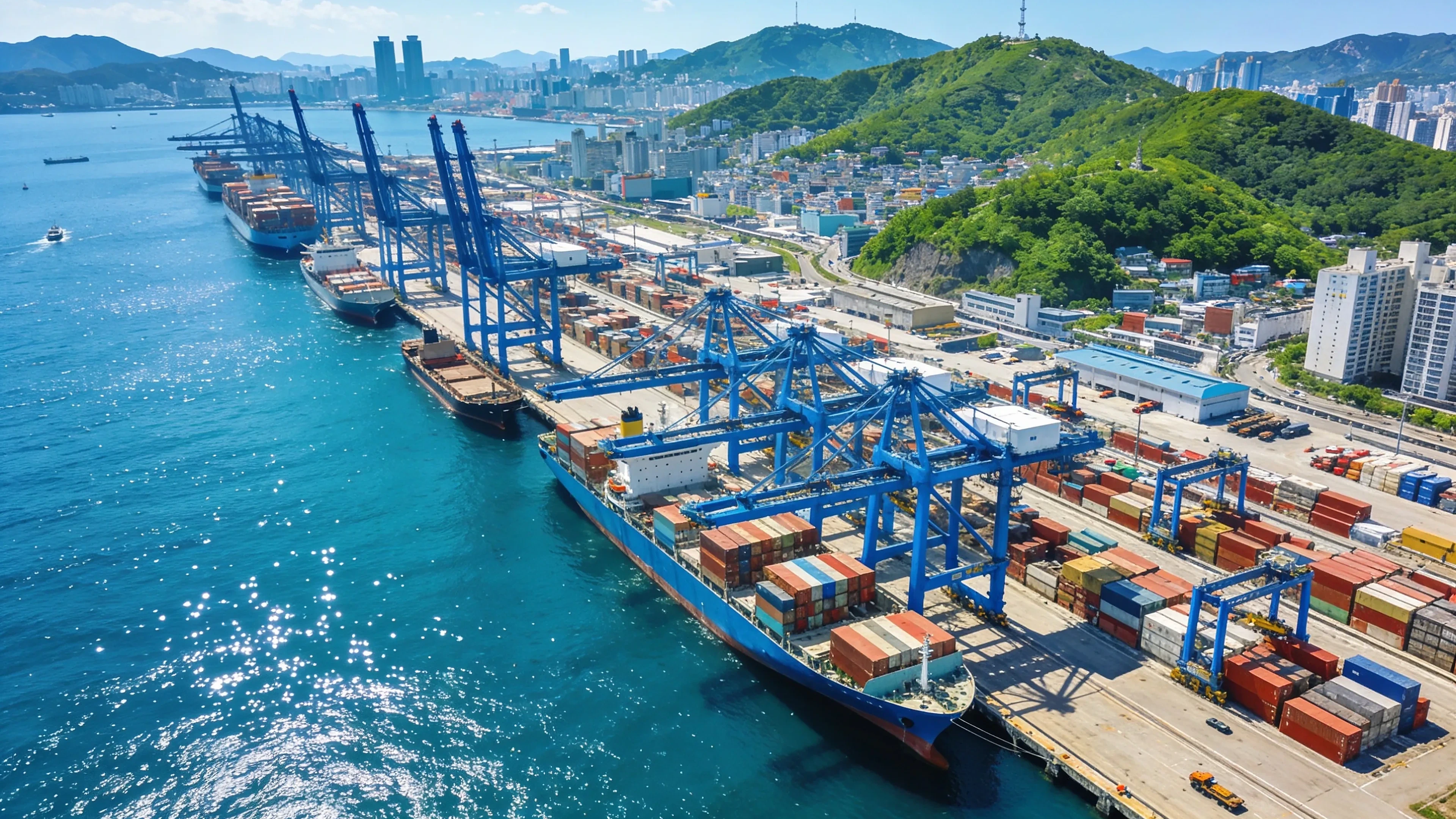 Busan port South Korea marine spare parts