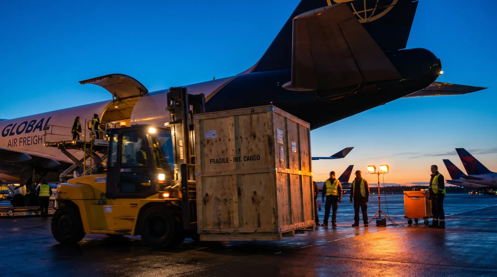 Air-freight dispatch of marine spare parts worldwide