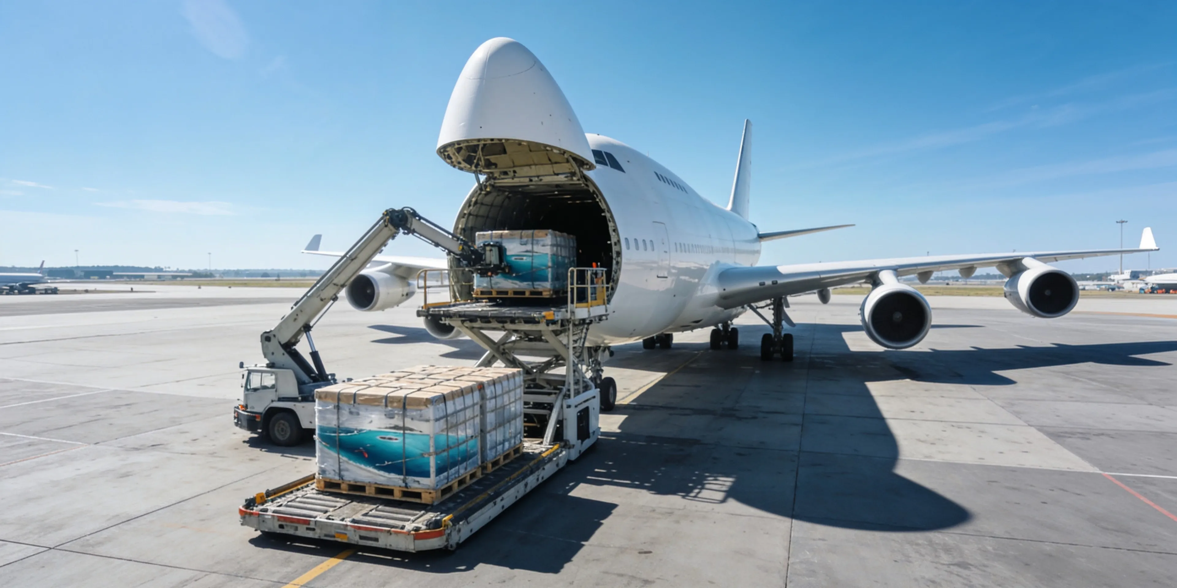Air-cargo freighter loading marine spare parts - emergency 24-48hr delivery by Wattmare