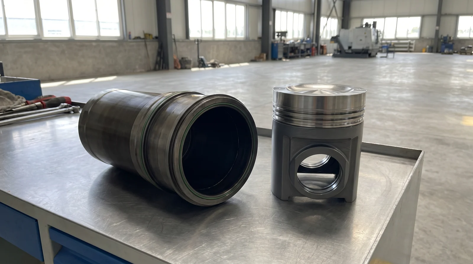 HiMSEN-Hyundai H-series reconditioned parts beside Alang