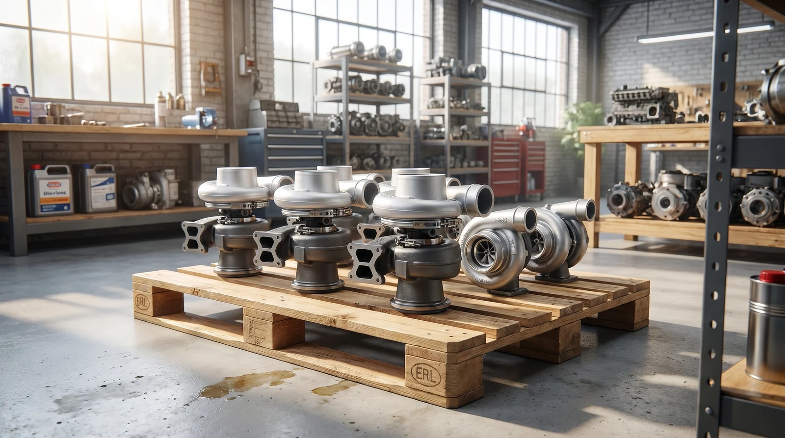 Holset-Cummins HX reconditioned parts beside Alang