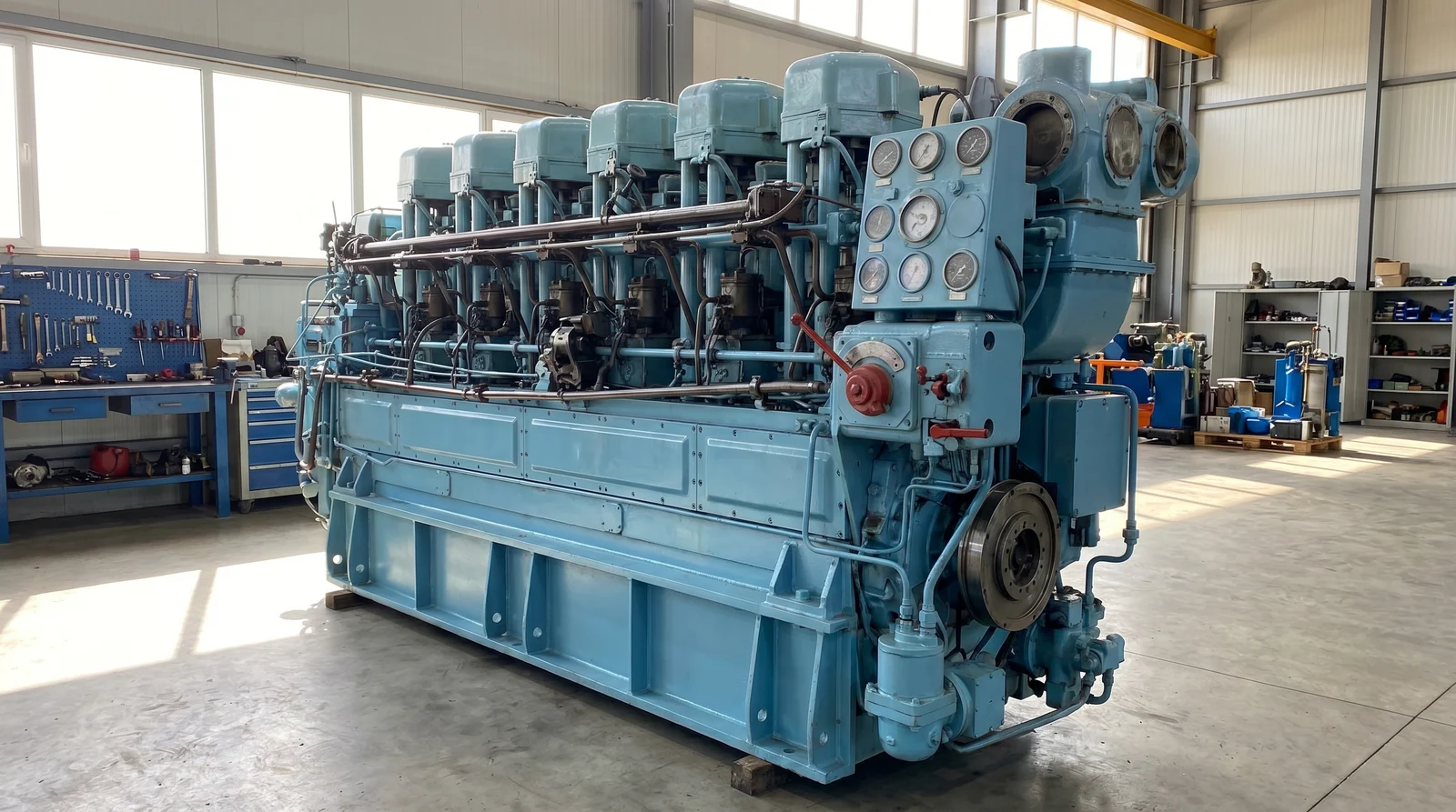 MaK M-series four-stroke marine main engine