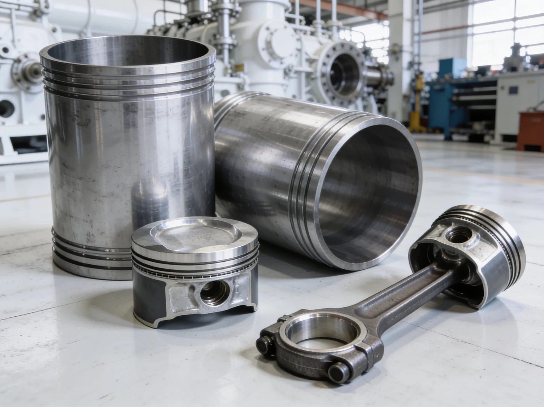 MAN B&W MC & MC-C reconditioned parts beside Alang