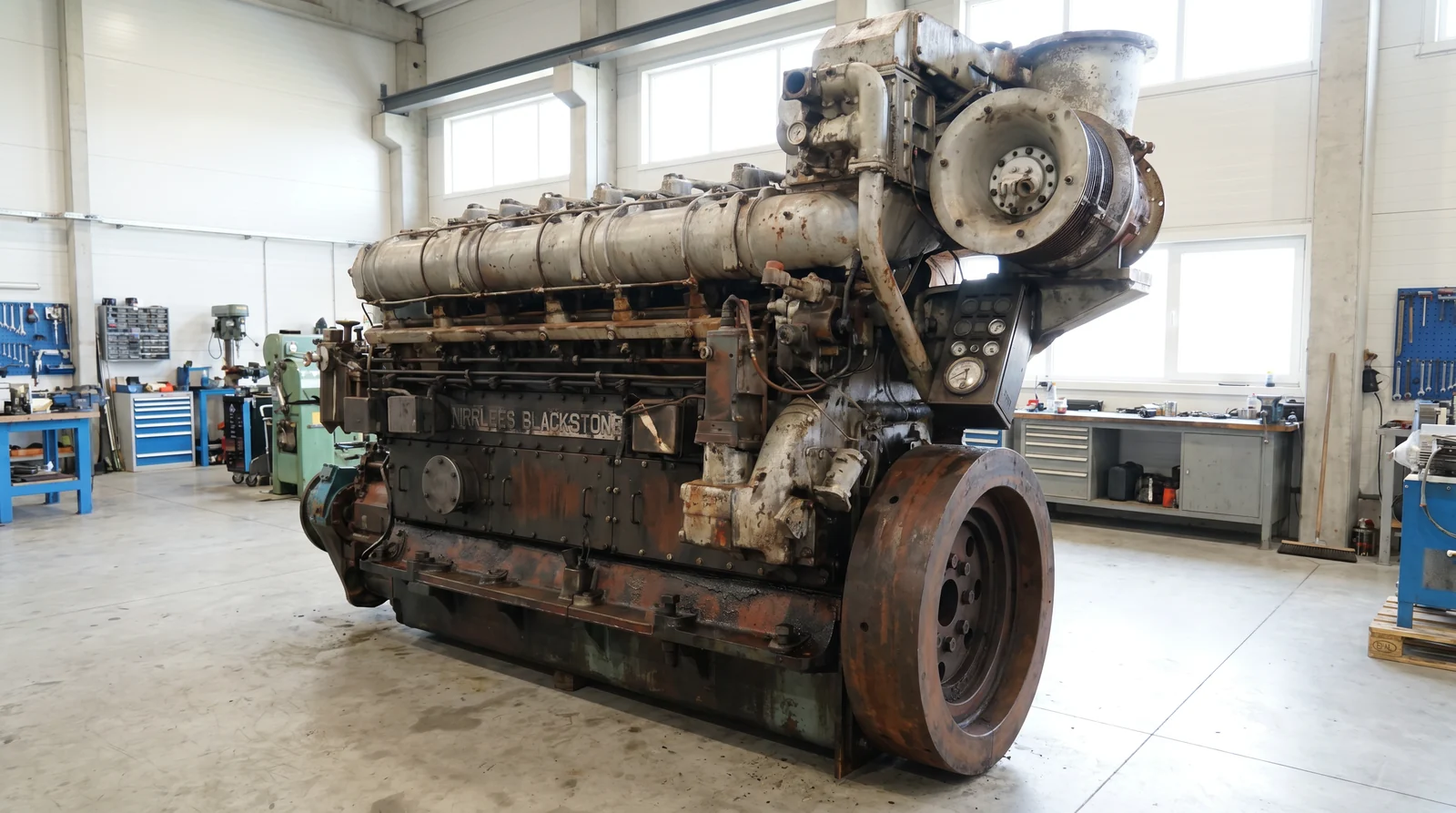 Mirrlees Blackstone ESL series four-stroke marine main engine