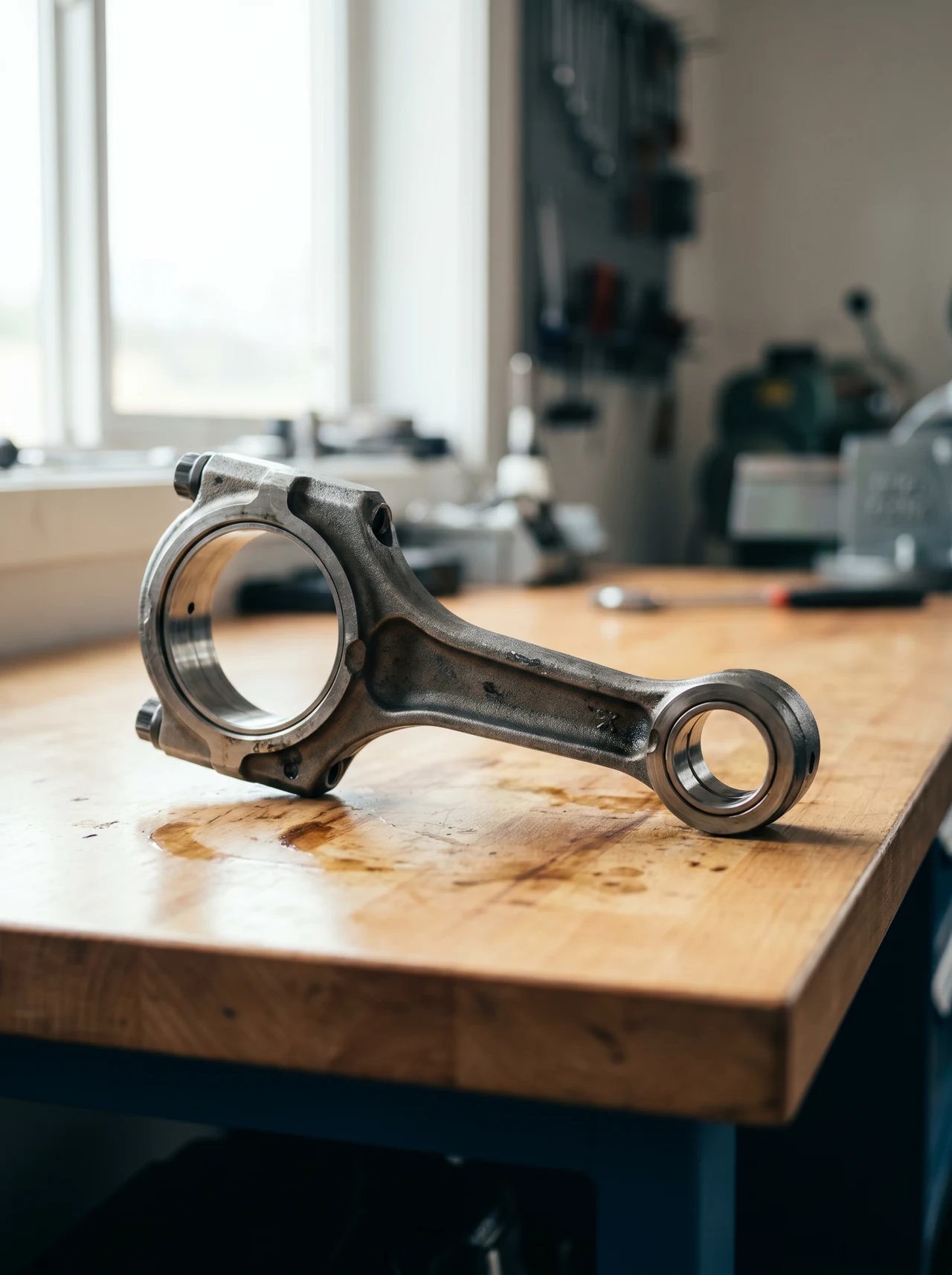Reconditioned Mycom-Mycom connecting rod, machined and inspected in India