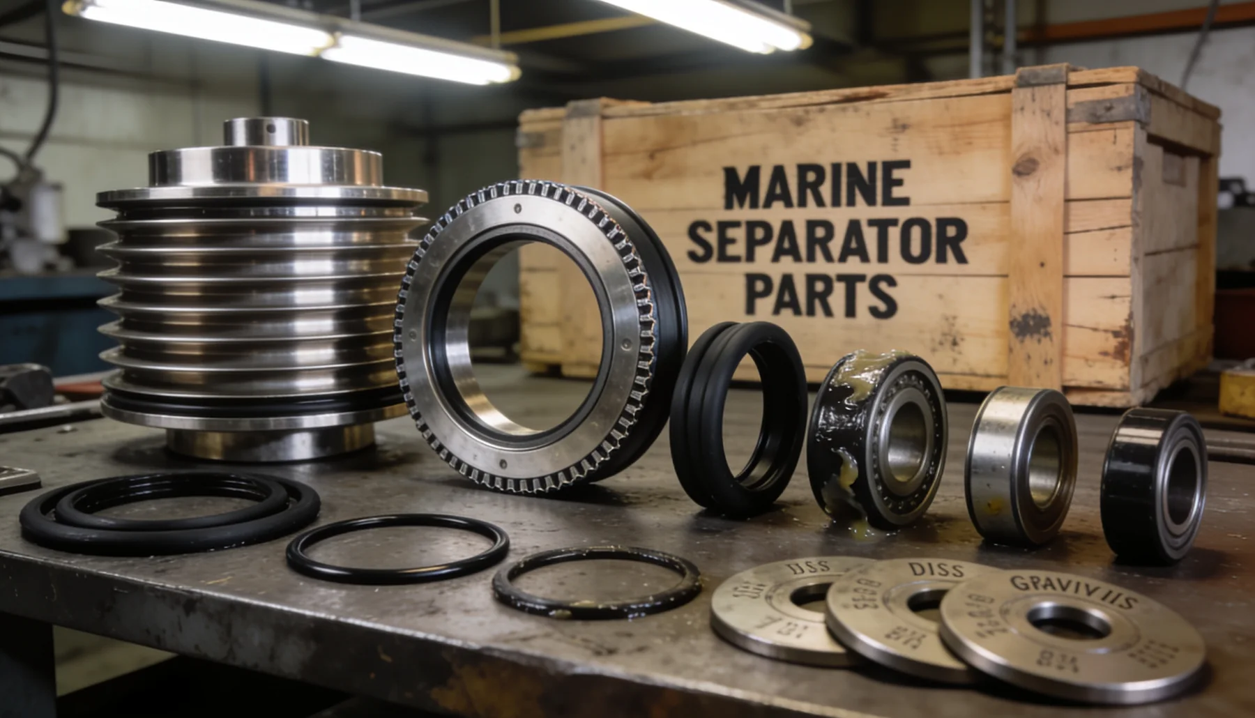 Marine oil separator bowl-overhaul service kit