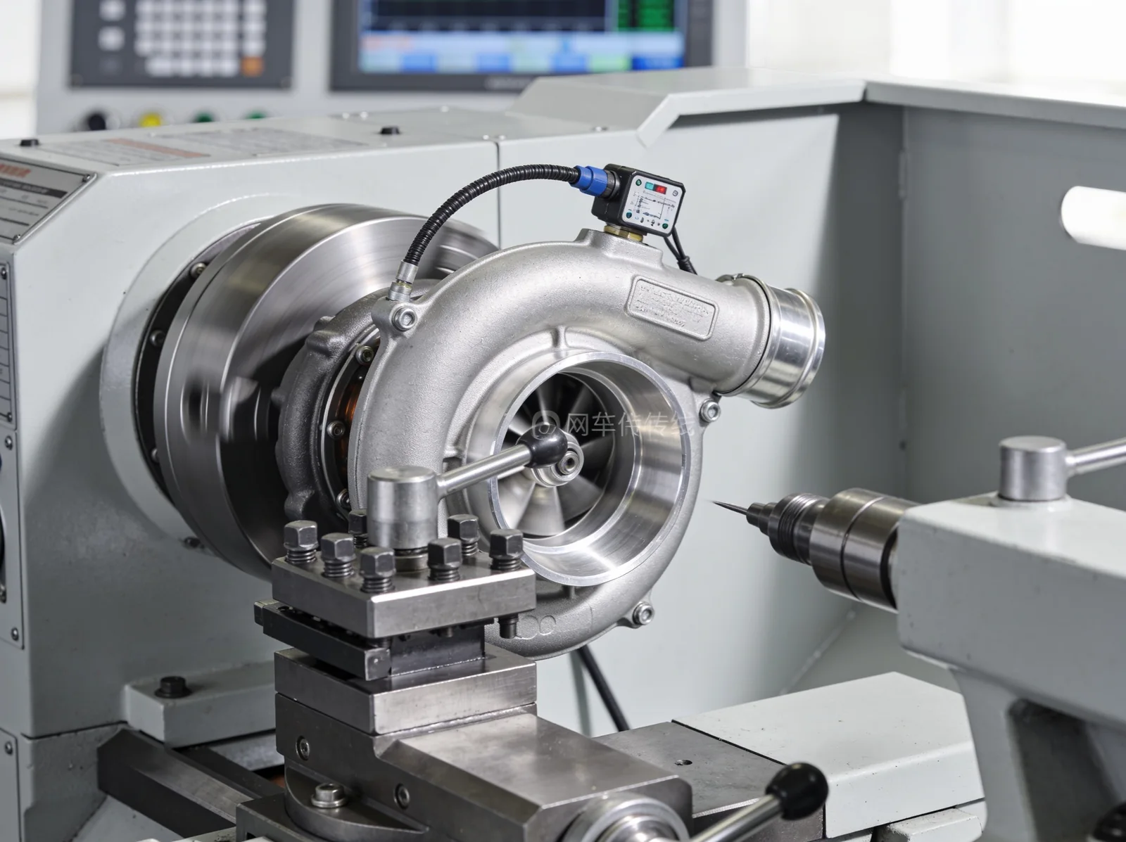 Quality inspector measuring a machined marine part with a micrometer in India before dispatch to Singapore