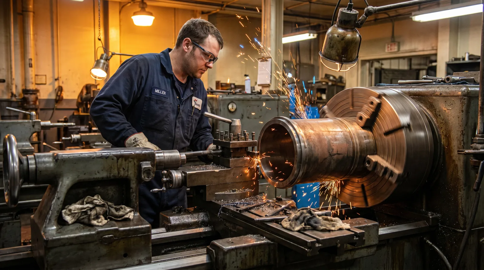 Reconditioning marine oil separator parts