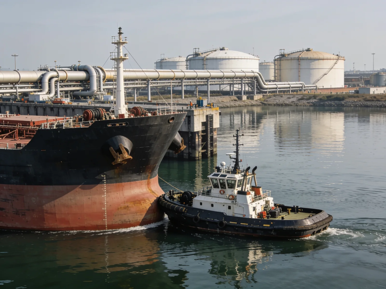 Chemical Tanker arriving in port — Wattmare marine spare parts
