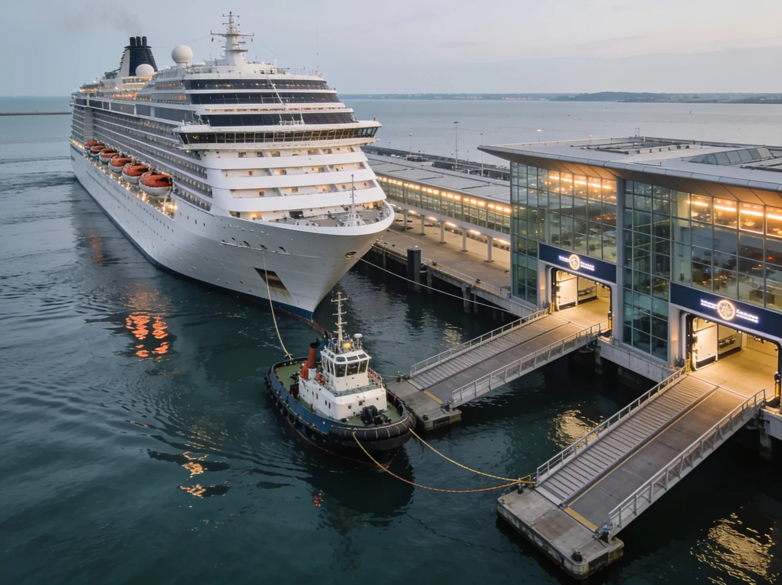 Cruise & Ferry arriving in port — Wattmare marine spare parts