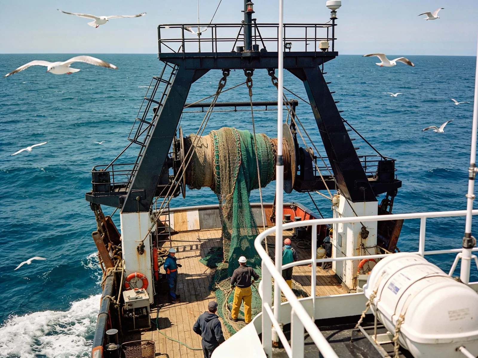 Fishing Vessel at sea — marine spare parts supplier from Alang, India | Wattmare