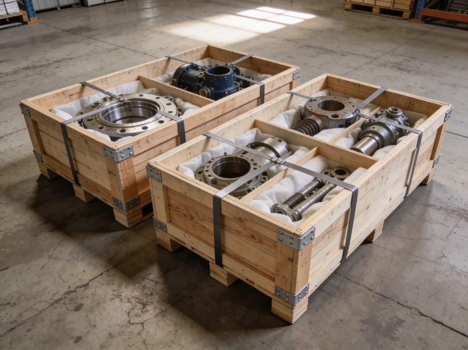 Fishing Vessel spare parts packed for export dispatch | Wattmare