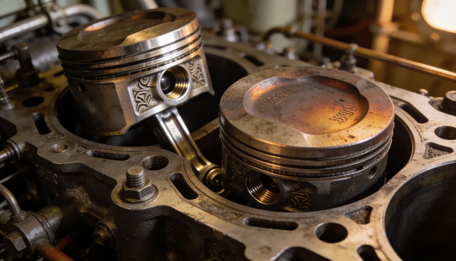 Marine two-stroke engine cylinder unit — container ship spare parts | Wattmare