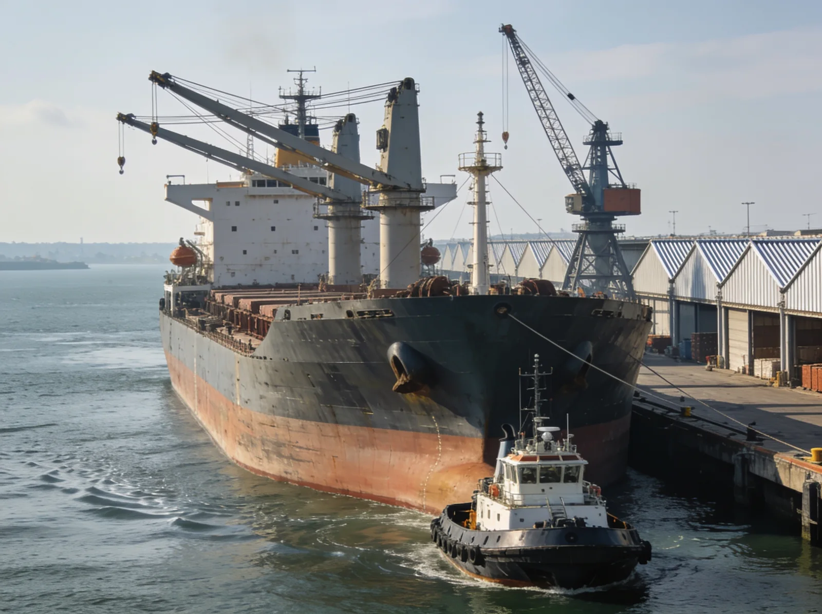 General Cargo arriving in port — Wattmare marine spare parts