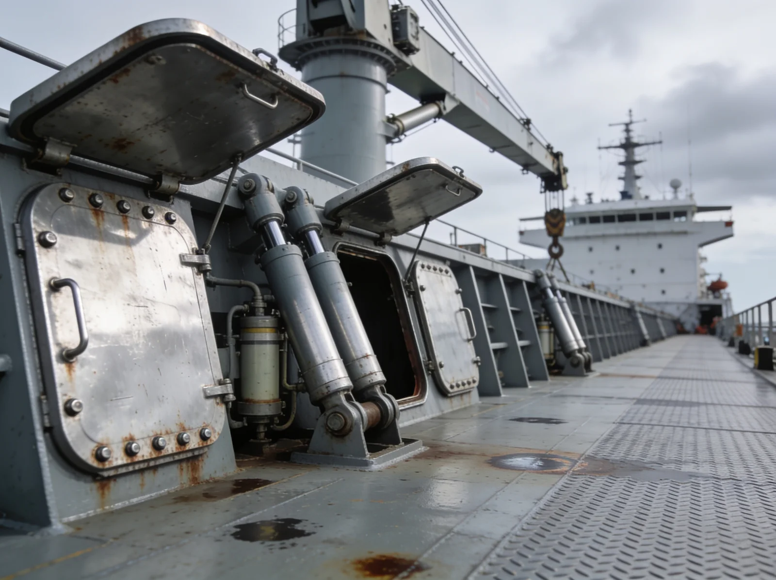 Deck-crane & hatch-cover hydraulic failure — general cargo spare parts | Wattmare