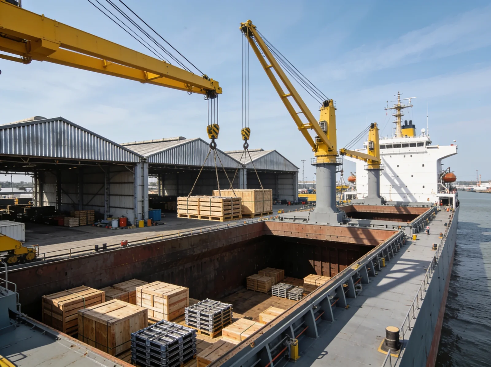 Container terminal — Wattmare ships general cargo spare parts worldwide