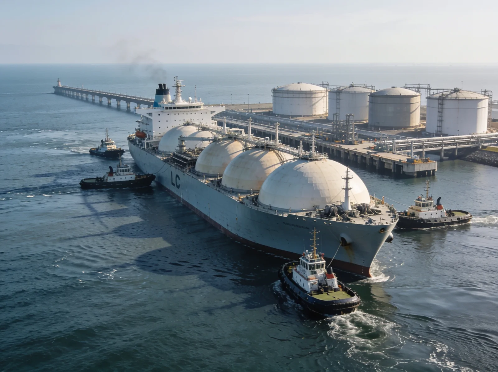 LNG Carrier arriving in port — Wattmare marine spare parts