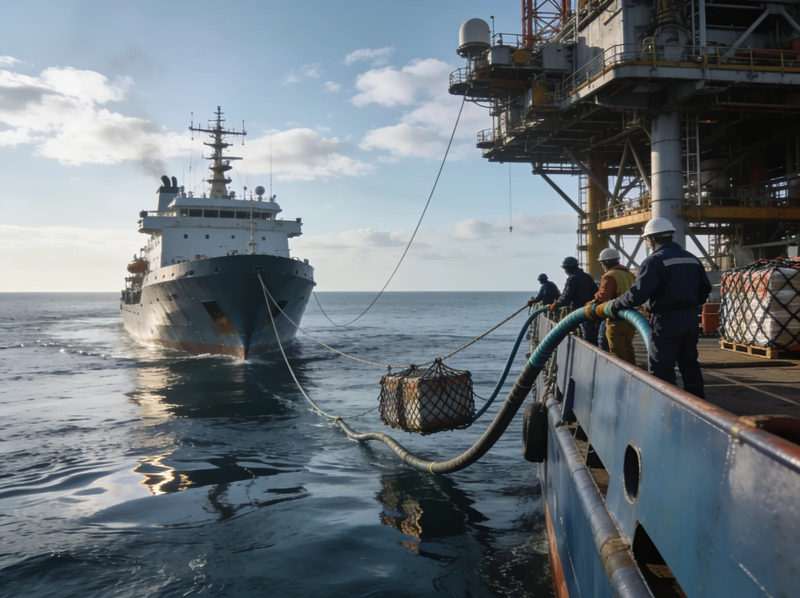 Offshore Vessel arriving in port — Wattmare marine spare parts