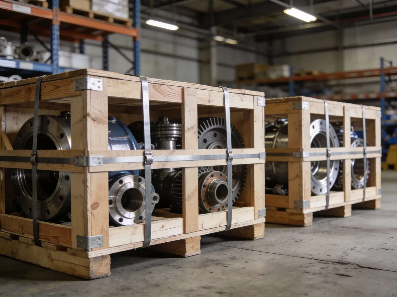 Offshore Vessel spare parts packed for export dispatch | Wattmare