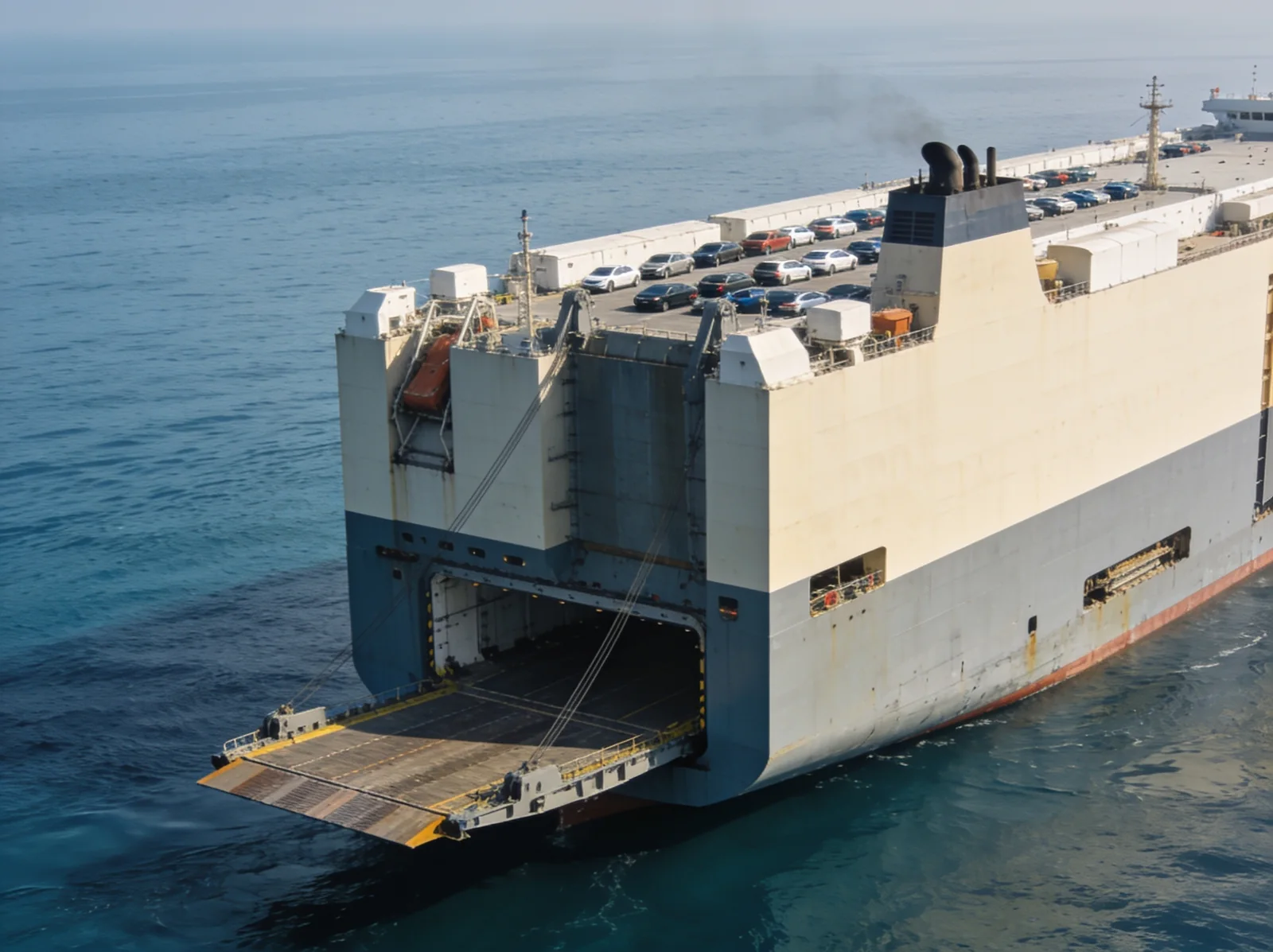 Ro-Ro Vessel at sea — marine spare parts supplier from Alang, India | Wattmare