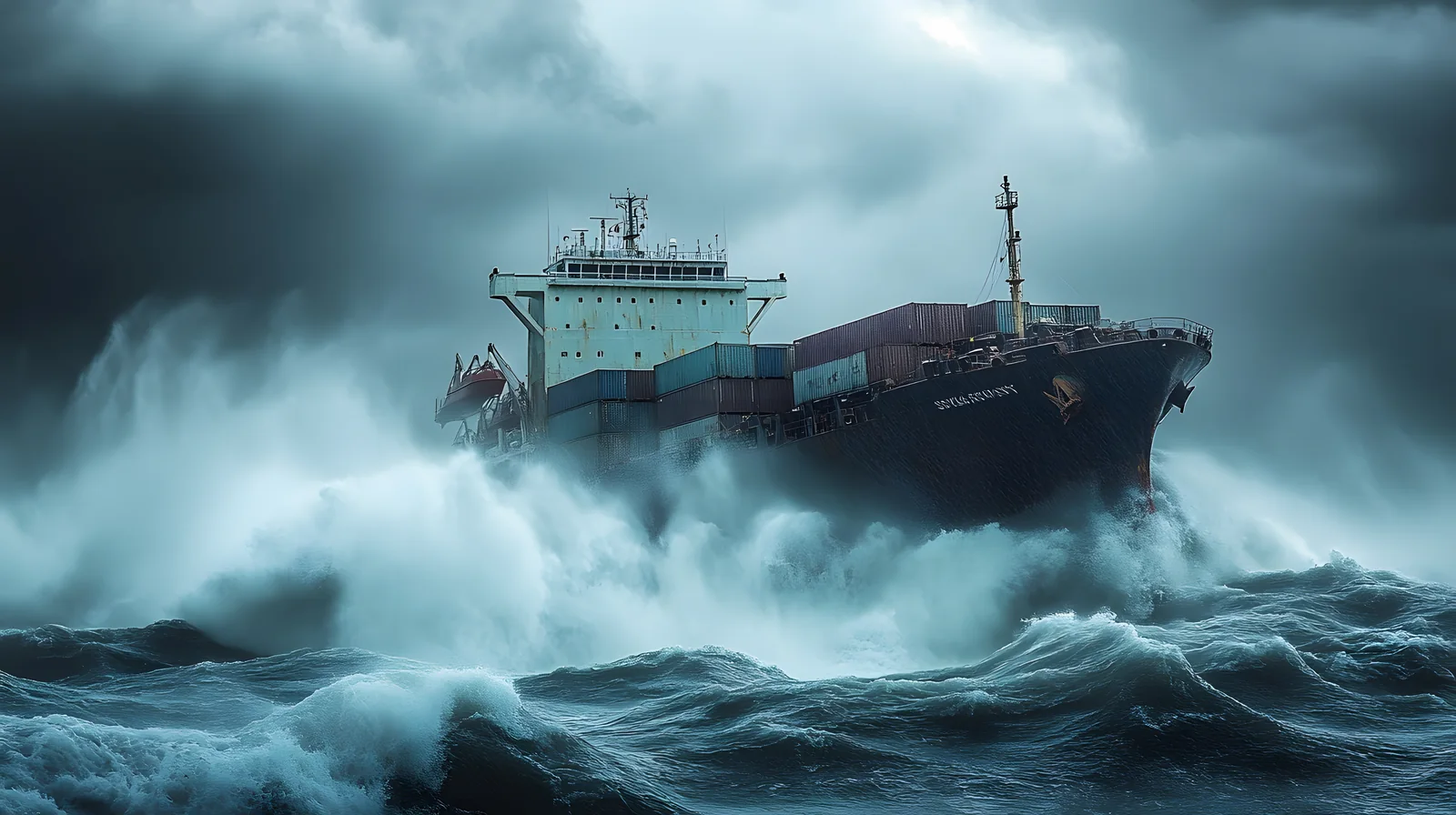 Heavy weather — container ship spare parts | Wattmare