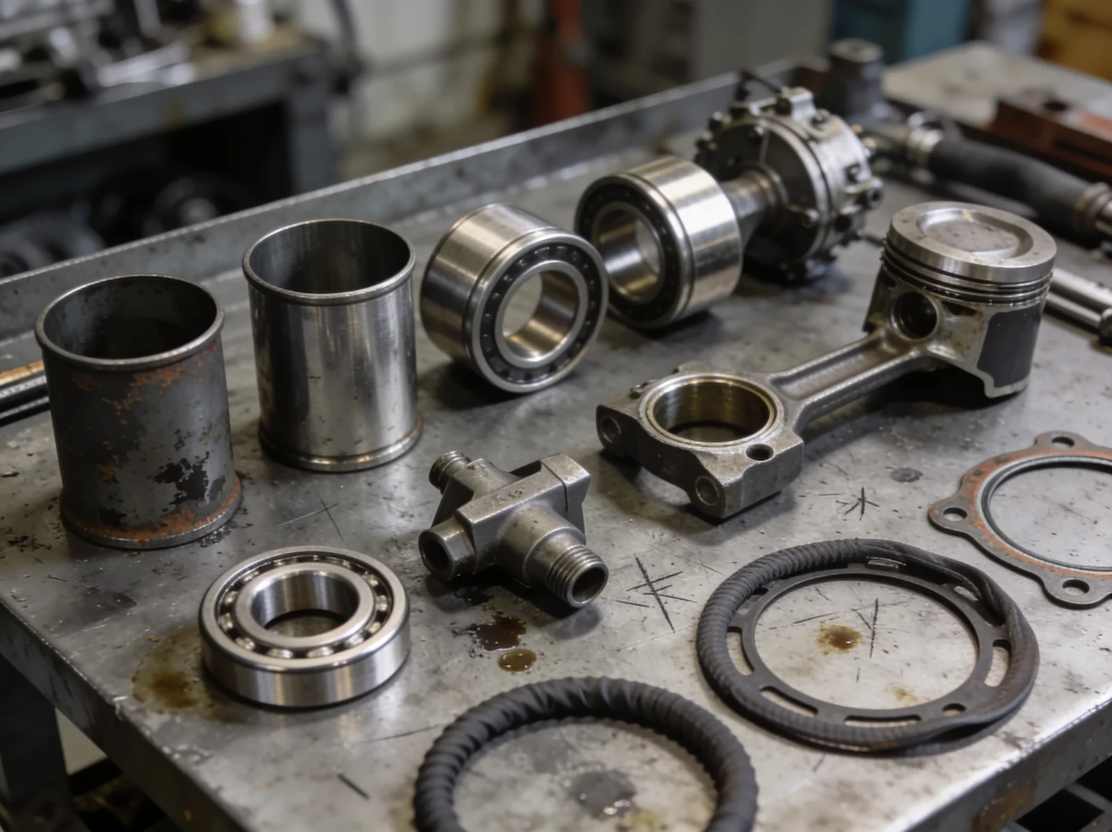 oil tanker spare parts laid out | Wattmare