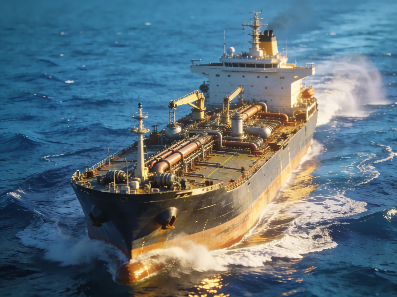 Oil Tanker at sea — marine spare parts supplier from Alang, India | Wattmare