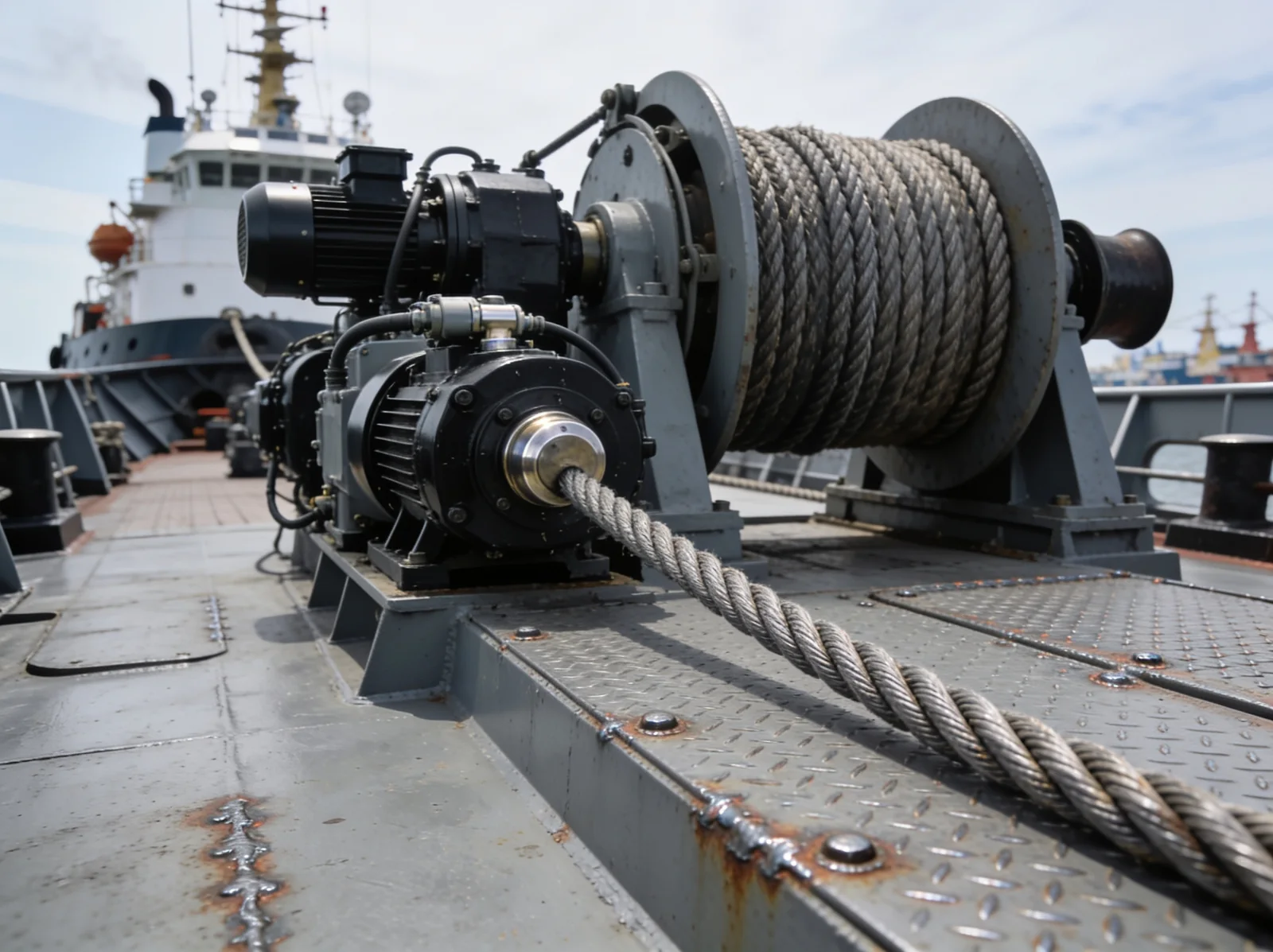 Towing winch hydraulic failures — tugboat spare parts | Wattmare