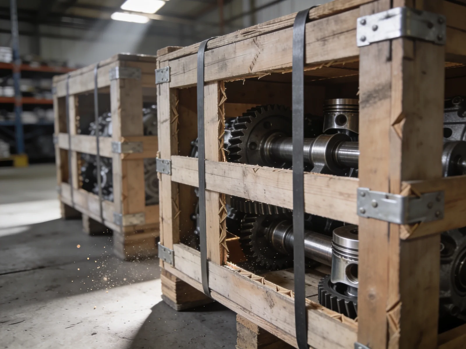 VLCC spare parts packed for export dispatch | Wattmare