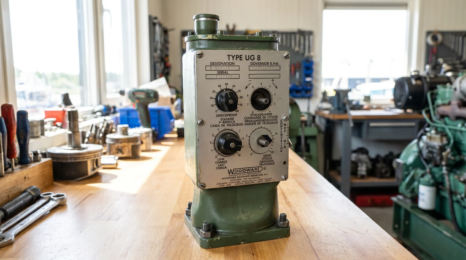 Woodward UG-8 marine engine governor - spare parts supplier