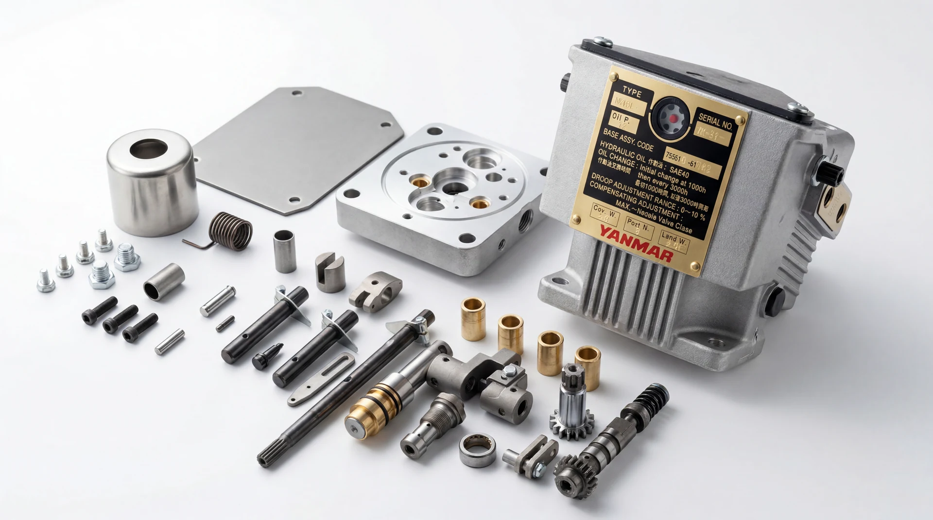 Marine engine governor spare parts - Woodward, Regulateurs Europa, Heinzmann ballheads, pilot valves and springs supplied by Wattmare