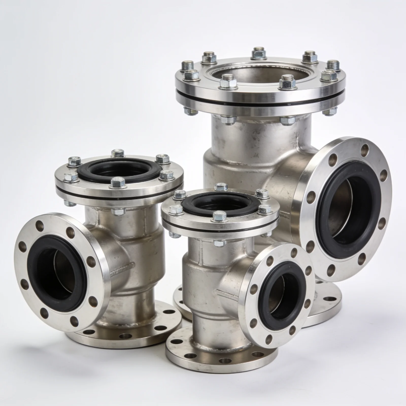 Marine heat exchanger connection nozzles
