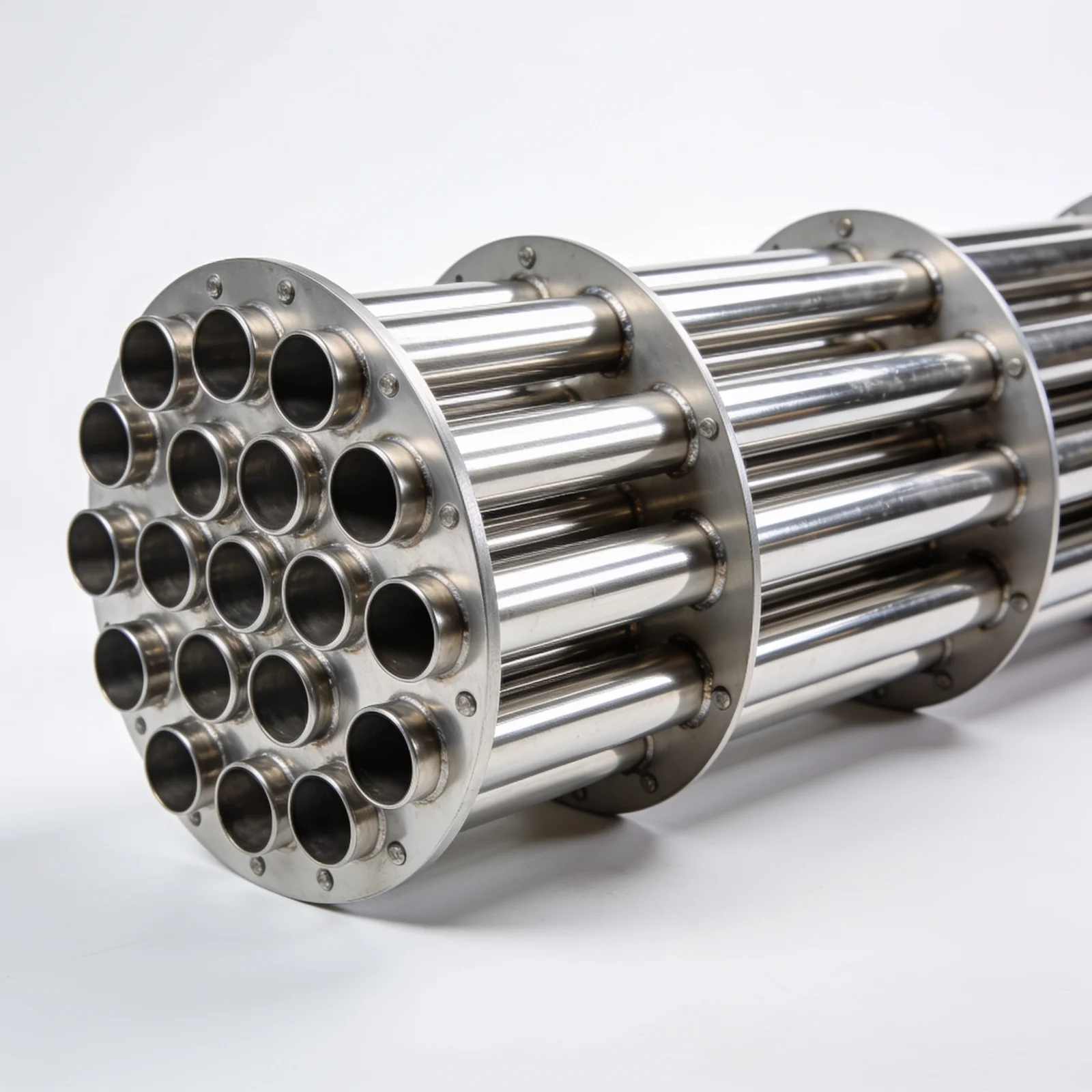 Marine heat exchanger tube bundle