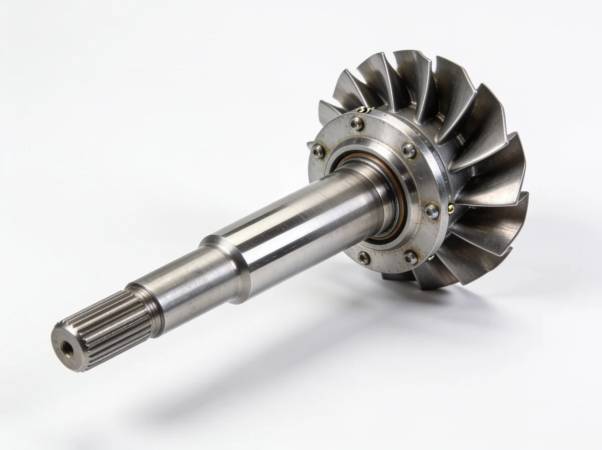 Marine turbocharger rotor / shaft assembly