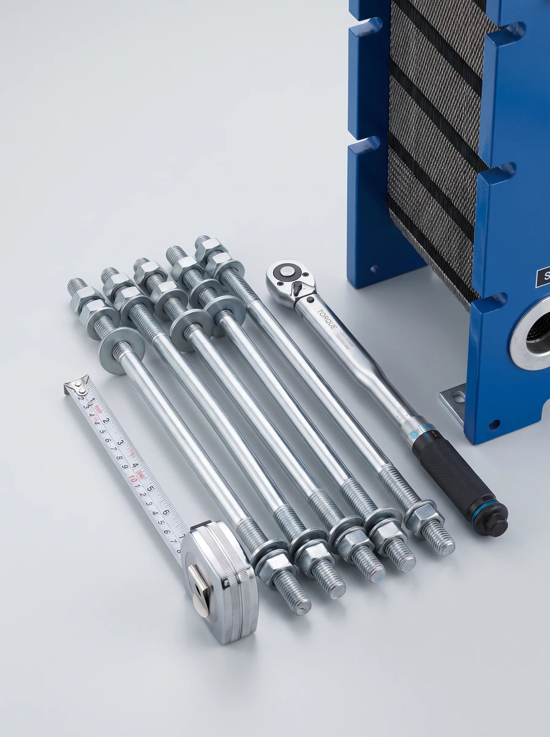 tie bolts of marine heat exchanger